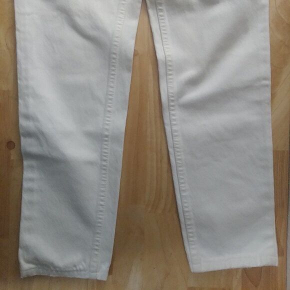 Vintage Levi's 512 Slim Fit Tapered White Denim Jeans - Picture 4 of 8